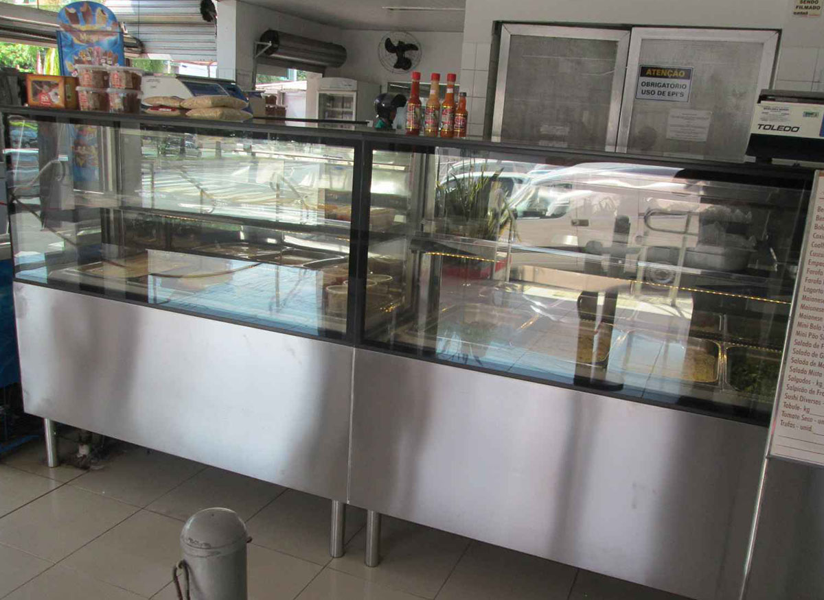 Expositor aquecido para açougue