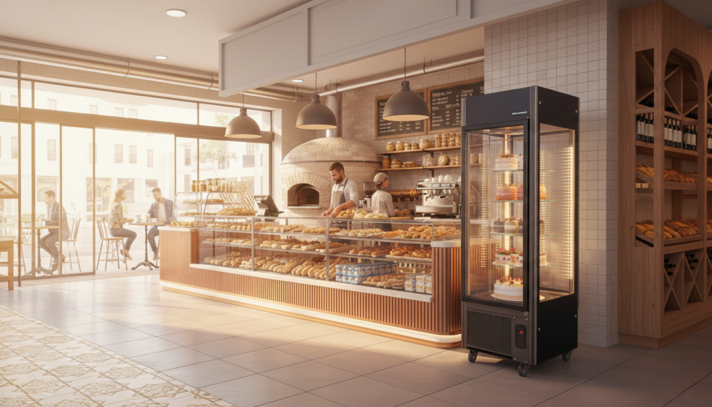 Boleira giratória para padaria MAQFRIO planejados